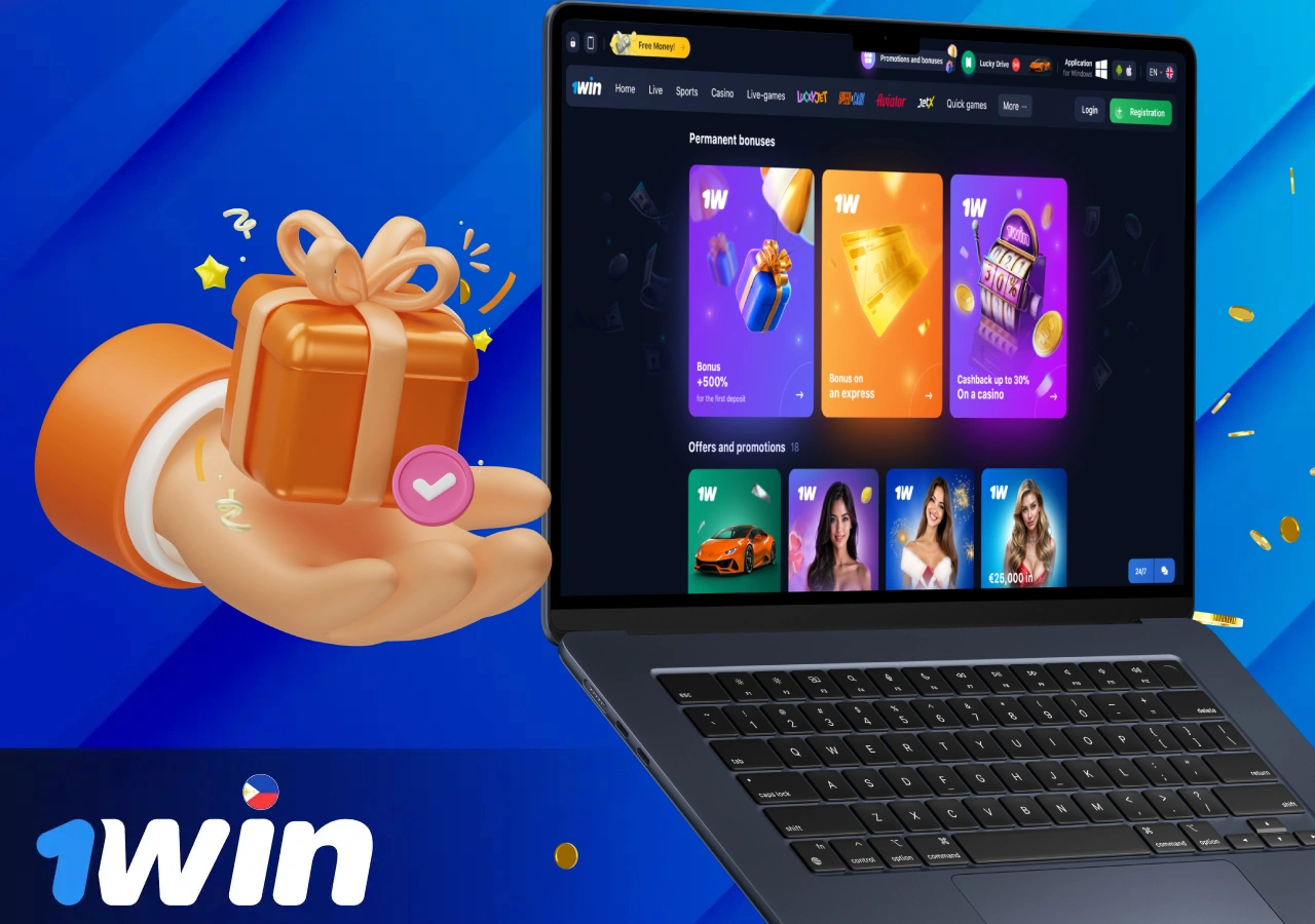 Exclusive promotions for casino players on 1Win